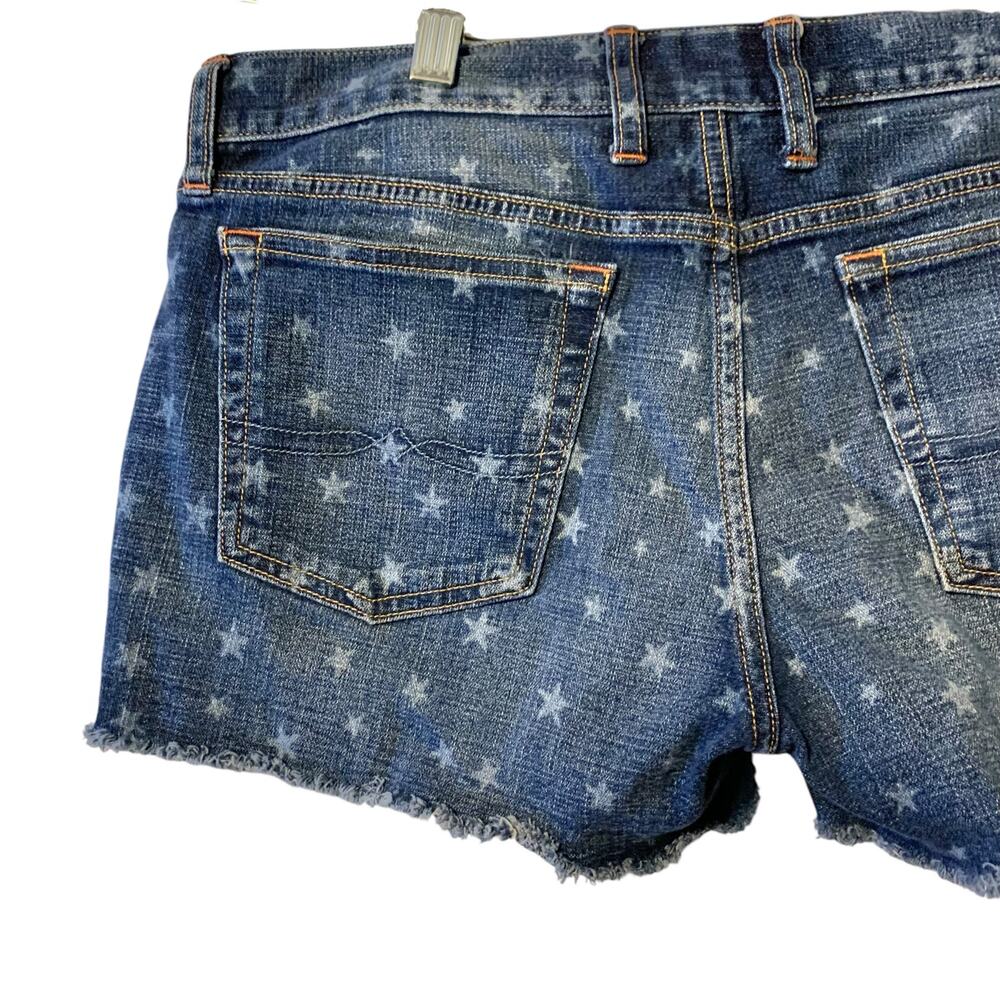 Lucky Brand Cut Off Stars Jean Shorts sz 8 - Picture 3 of 9